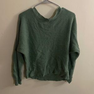 Knitted sweater, button down back